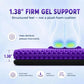 Purple Gel Seat Cushion, Firm Honeycomb Cooling Seat Pad with Non-Slip Cover,Washable Cushion for Office Chair, Car Seat, Home & Summer Sitting Comfort