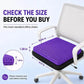 Purple Gel Seat Cushion, Firm Honeycomb Cooling Seat Pad with Non-Slip Cover,Washable Cushion for Office Chair, Car Seat, Home & Summer Sitting Comfort