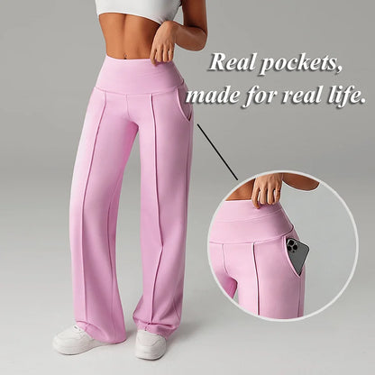 🔥🎁2026 NEW 50% OFF💕Women's Plain Loose Straight Leg Pants