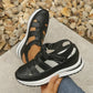 Orthopedic Sandals for Women with Hook-and-Loop Straps, Cutout Toe, and Closed-Toe Design