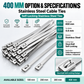 Stainless Steel Cable Tie Tool Kit – Heavy Duty Tensioning & Cutting Tool with 100 Metal Zip Ties