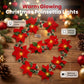 🎄 Christmas Poinsettia String Lights – Add a Warm Holiday Glow