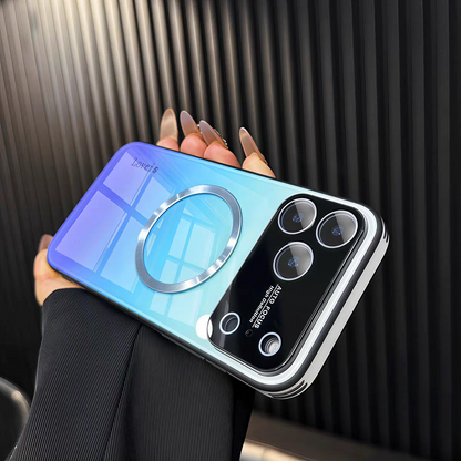 2026 New Aurora Gradient Glass Magnetic iPhone Case