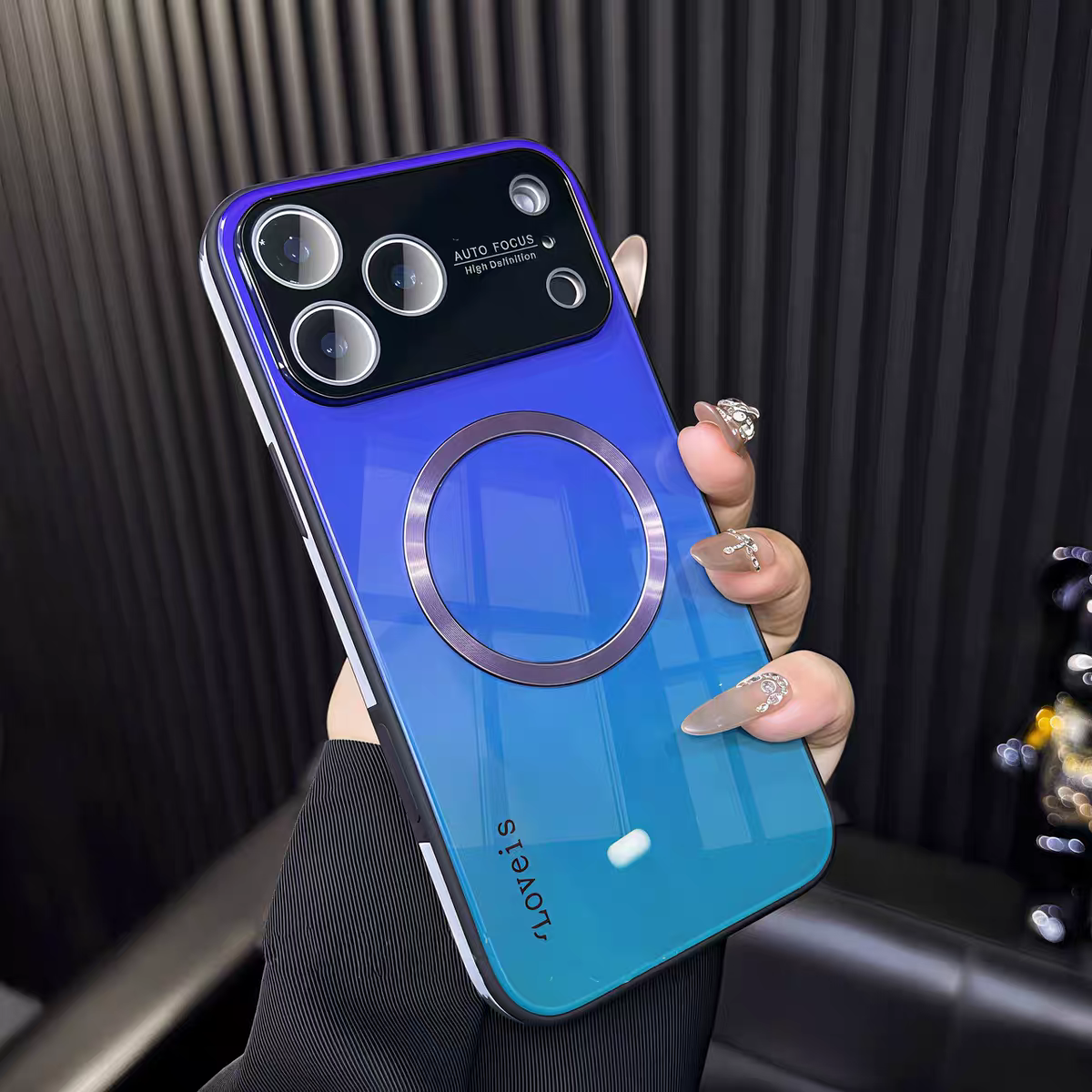 2026 New Aurora Gradient Glass Magnetic iPhone Case