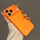 Large-Window Glass Back Panel Fashionable Minimalist Phone Case