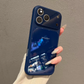 Large-Window Glass Back Panel Fashionable Minimalist Phone Case