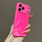Large-Window Glass Back Panel Fashionable Minimalist Phone Case