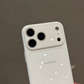 Large-Window Glass Back Panel Fashionable Minimalist Phone Case