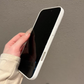 Large-Window Glass Back Panel Fashionable Minimalist Phone Case