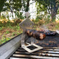 Human-shaped barbecue grill
