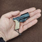 Carry Clip Keychain-Alloy Pistol Model