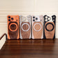 2026 New iPhone Custom Case: Titanium Frame + Walnut Back Panel with Magnetic Charging