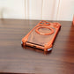 2026 New iPhone Custom Case: Titanium Frame + Walnut Back Panel with Magnetic Charging