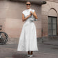 New Spring Arrival: Classic French-Style Fitted Polka Dot Print Dress