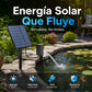 Solar-powered pond aerator with an air pump