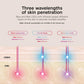 LED Face Mask with Under-Eye Cooling | Anti-Ageing & Blemish Repair | Red & Blue LED, Infrared Light Therapy | USB-C, Remote Control | Storage Bag | Adjustable Straps