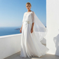 Flowing Cape Sleeve Top & Wrap Pants Set âœ?Effortless Elegance
