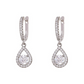 Elegant Teardrop Dangle Hoop Earrings