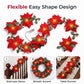 🎄 Christmas Poinsettia String Lights – Add a Warm Holiday Glow