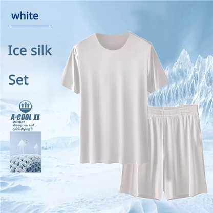 2026 New Arrival: Soft and Comfortable Ice-Silk Pajama Set