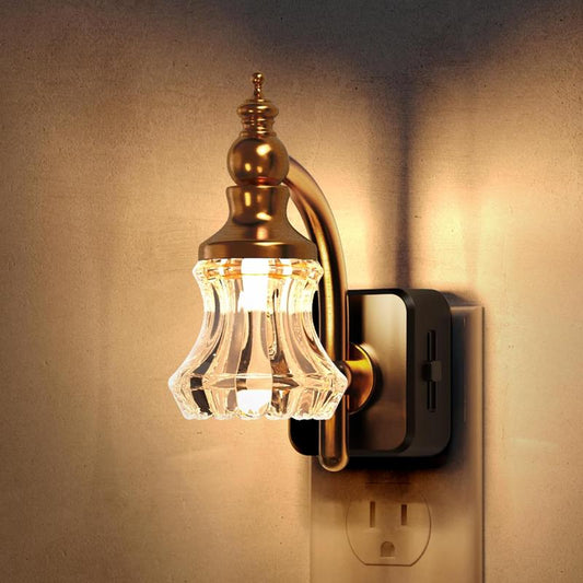 Vintage Flower Night Lights, Night Lights Plug into Wall, 3000K Soft Light with Dusk to Dawn Sensor, Adjustable Brightness, for Kitchen Hallway Bedroom,dorm essentials,home decor,home essentials,camping essentials