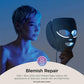 LED Face Mask with Under-Eye Cooling | Anti-Ageing & Blemish Repair | Red & Blue LED, Infrared Light Therapy | USB-C, Remote Control | Storage Bag | Adjustable Straps
