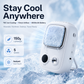 TEC Ice Cooling Portable Fan – Wearable Handheld Desk Fan for Summer Travel & Outdoor Use