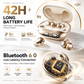 2-in-1 Open Ear Wireless Earbuds with Smart Charging Case – HiFi Sound, Bluetooth 6.0, 42H Battery & Ultra-Light Comfort