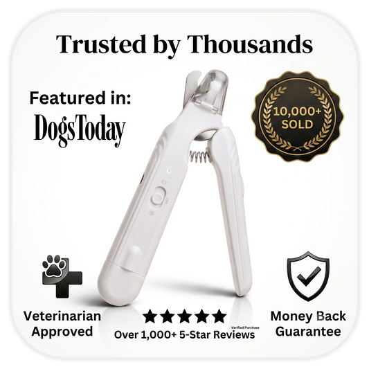 2-in-1 LED Pet Nail Grinder & Trimmer for Dogs & Cats