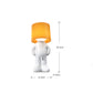 Creative LED desk lamp with cute figure and light cover, fun night light with unique design, decorative lighting for living room and bedroom