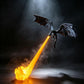 3D Printed Dragon Flame Book Nook with Light Mystical Dragon Bookshelf Decor | Bookend for Book Lovers | Fantasy Desk Decor Gift