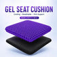 Purple Gel Seat Cushion, Firm Honeycomb Cooling Seat Pad with Non-Slip Cover,Washable Cushion for Office Chair, Car Seat, Home & Summer Sitting Comfort
