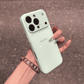 Large-Window Glass Back Panel Fashionable Minimalist Phone Case
