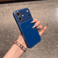 Large-Window Glass Back Panel Fashionable Minimalist Phone Case