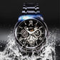 🔥Men's Waterproof Roman Skeleton Automatic Mechanical Watch