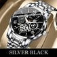 🔥Men's Waterproof Roman Skeleton Automatic Mechanical Watch
