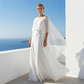 Flowing Cape Sleeve Top & Wrap Pants Set âœ?Effortless Elegance