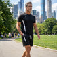 📢📢47% OFF !! ⏰ Men's Waffle Knit T-Shirt & Shorts Set