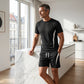 📢📢47% OFF !! ⏰ Men's Waffle Knit T-Shirt & Shorts Set