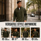 🍂 Men's Quarter-Zip Denim Pullover – Casual Style with Comfortable Everyday Fit