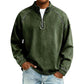 🍂 Men's Quarter-Zip Denim Pullover – Casual Style with Comfortable Everyday Fit