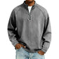🍂 Men's Quarter-Zip Denim Pullover – Casual Style with Comfortable Everyday Fit