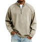 🍂 Men's Quarter-Zip Denim Pullover – Casual Style with Comfortable Everyday Fit