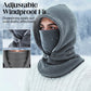 🔥 Thermal Balaclava Face Mask with Drawstring – All-in-One Winter Protection