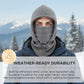 🔥 Thermal Balaclava Face Mask with Drawstring – All-in-One Winter Protection