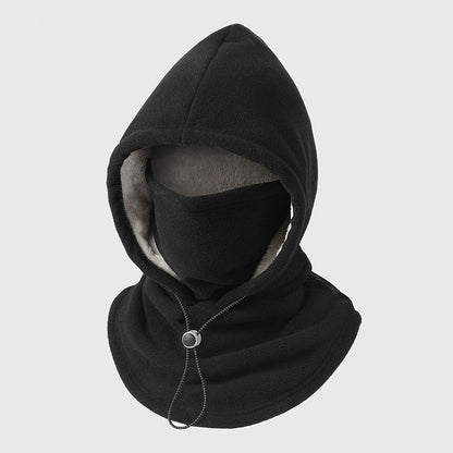 🔥 Thermal Balaclava Face Mask with Drawstring – All-in-One Winter Protection