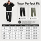 ⏰ Last Day of the Sale – 50% OFF ✨Men's Casual Half-Zip Hoodie & Wide-Leg Pants Set